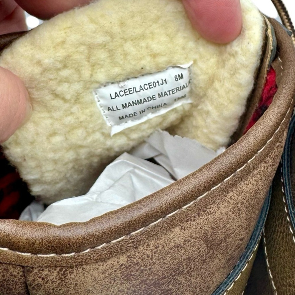 Madden Girl Lacee Duck Boots Women's Waterproof Winter Outdoor Plaid Lined 8M - Picture 9 of 12